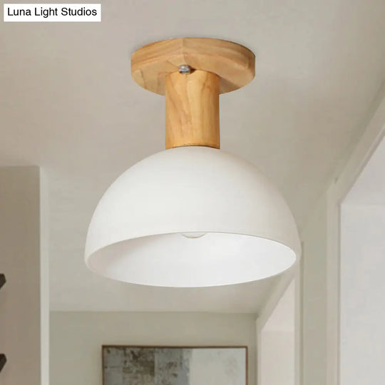 Sleek Led Ceiling Mount Light With Frosted Glass Shade - Ideal For Stairs And Kitchens 1 / White
