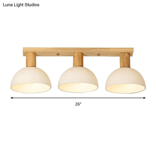 Sleek Led Ceiling Mount Light With Frosted Glass Shade - Ideal For Stairs And Kitchens