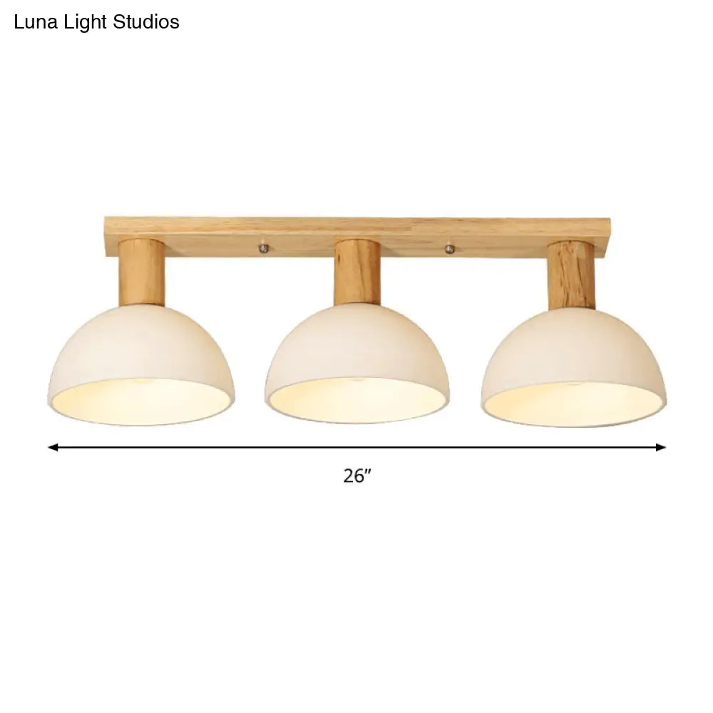 Sleek Led Ceiling Mount Light With Frosted Glass Shade - Ideal For Stairs And Kitchens