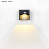 Sleek Metal Black Solar Wall Lamp - Stylish Pathway Lighting