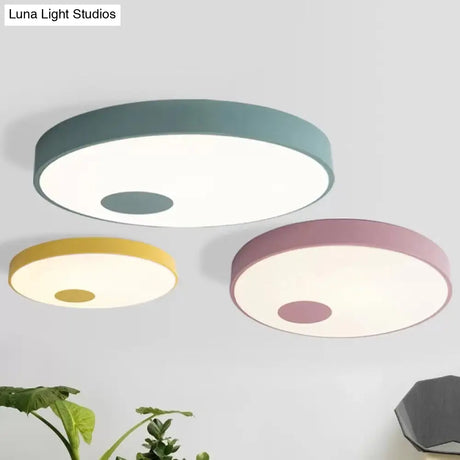 Sleek Nordic Candy Colored Ceiling Lamp For Kindergartens