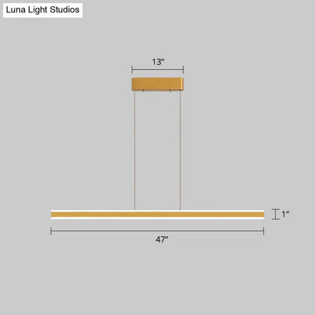 Sleek Triangle Island Light: Aluminum Led Hanging Lamp For Restaurants