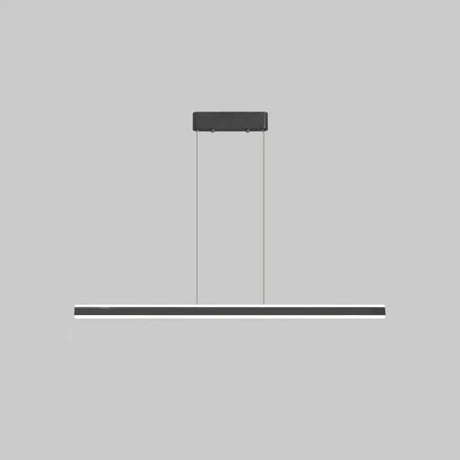 Sleek Triangle Island Light: Aluminum Led Hanging Lamp For Restaurants Black / 35.5 Natural