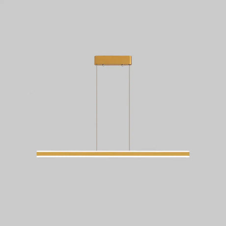 Sleek Triangle Island Light: Aluminum Led Hanging Lamp For Restaurants Gold / 35.5 Natural