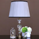 Small Desk Lamp: Modern Barrel Task Light In Purple Metal Base