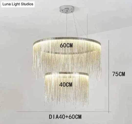 Solana - Tassel Chain Led Chandelier