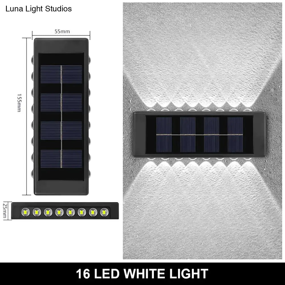 Solar Wall Lamp Outdoor Waterproof Up And Down Luminous Lighting Lamps