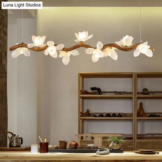 Solora Lotus Branch LED Chandelier – Modern Artistic Lighting