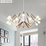 Spider Shape Suspension Light - Contemporary Metal Chandelier For Living Room (8/10/12/16-Head)