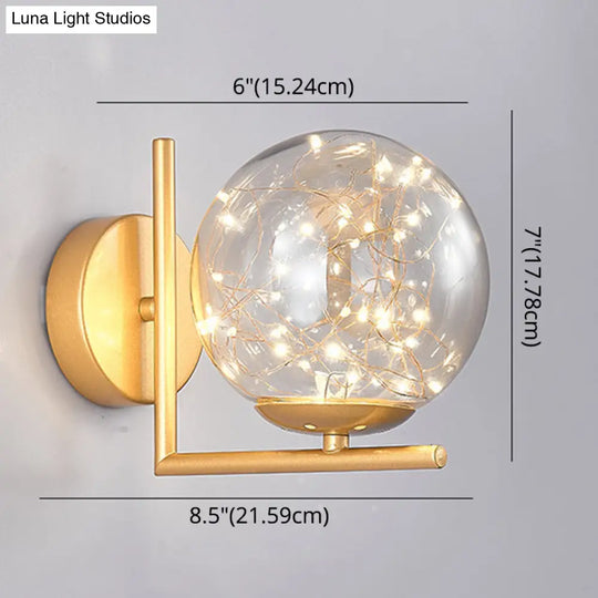 Star Light Wall Sconce: 1-Head Ambient Lighting For Bedroom