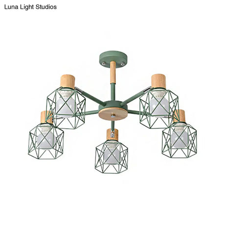 Stylish Macaron Ceiling Pendant: Metal Hanging Light For Nurseries