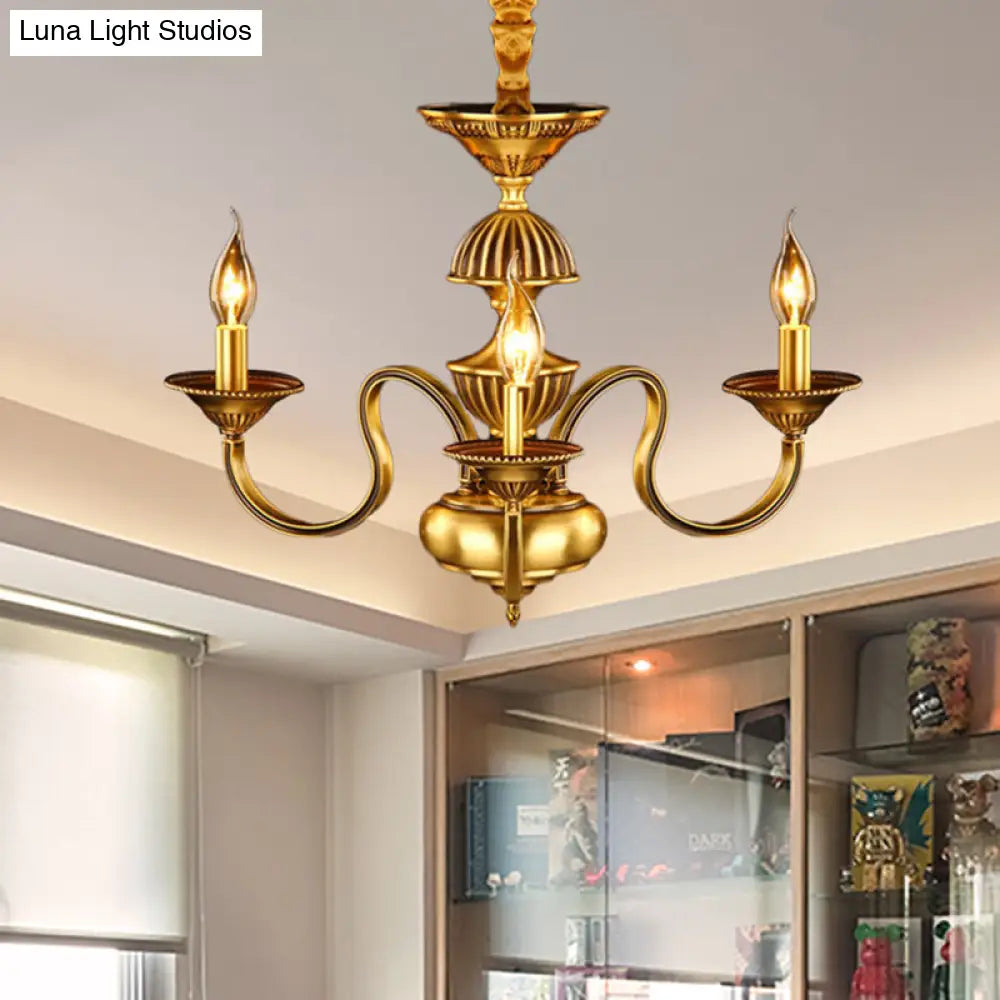 Suspended Metal Pendant Chandelier With Colonial-Inspired Design & 3/5/6 Lights Ideal For Dining