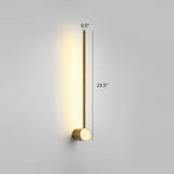 Swivel Stick Wall Sconce - Minimalist Metal Bedside Led Light Gold / 23.5 Third Gear