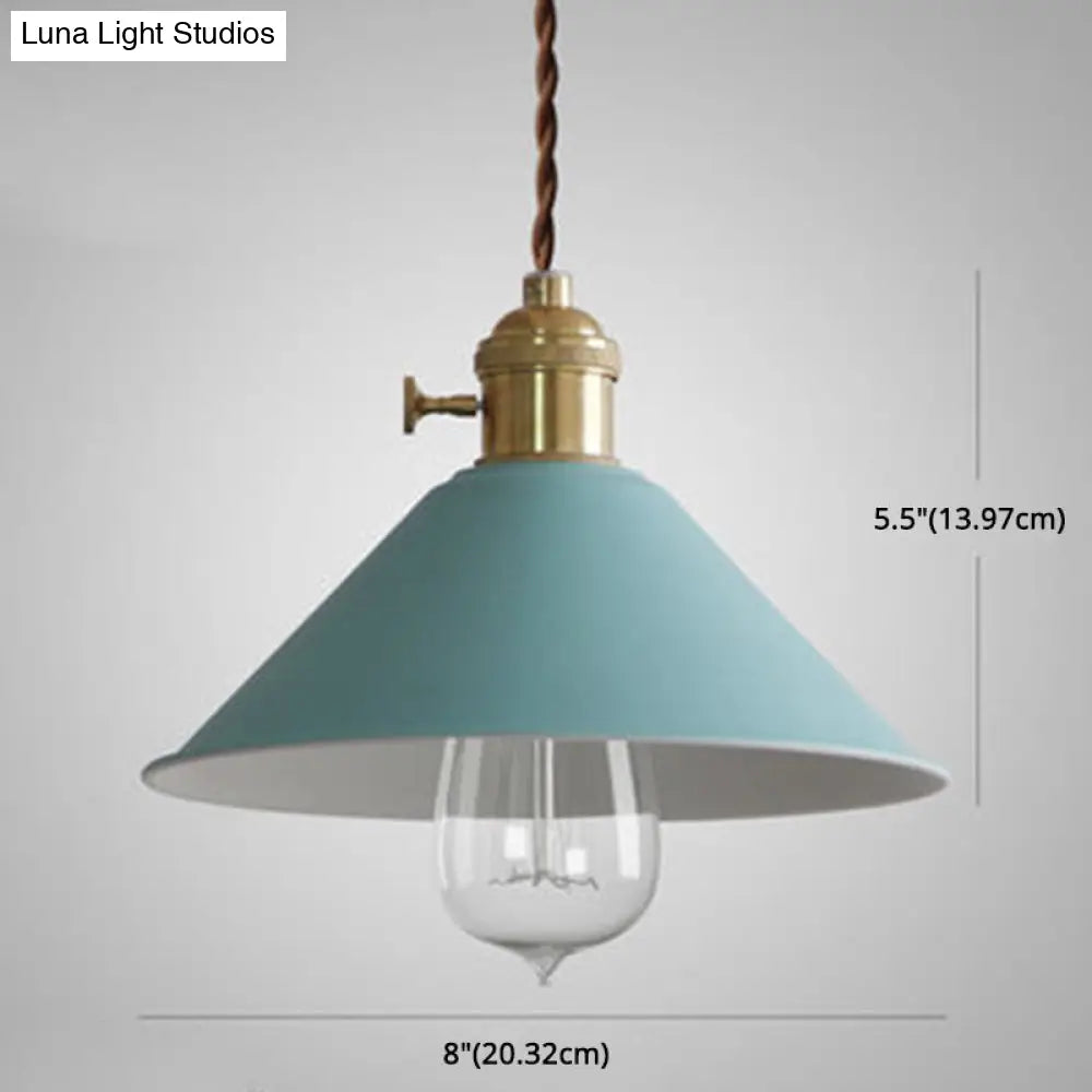 Tapered Metal Pendant Lamp For Modern Dining Room Lighting