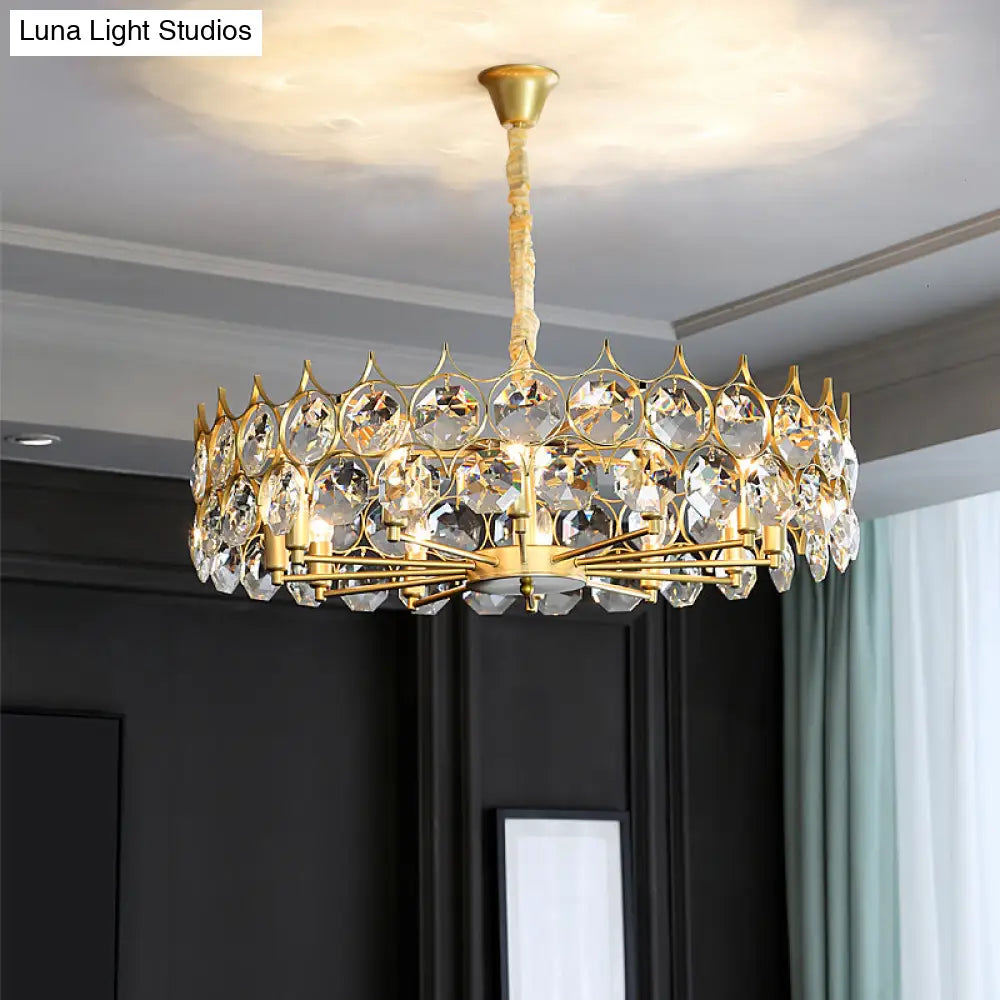 Teardrop Crystal Chandelier: Postmodern Hanging Ceiling Light For Your Dining Room