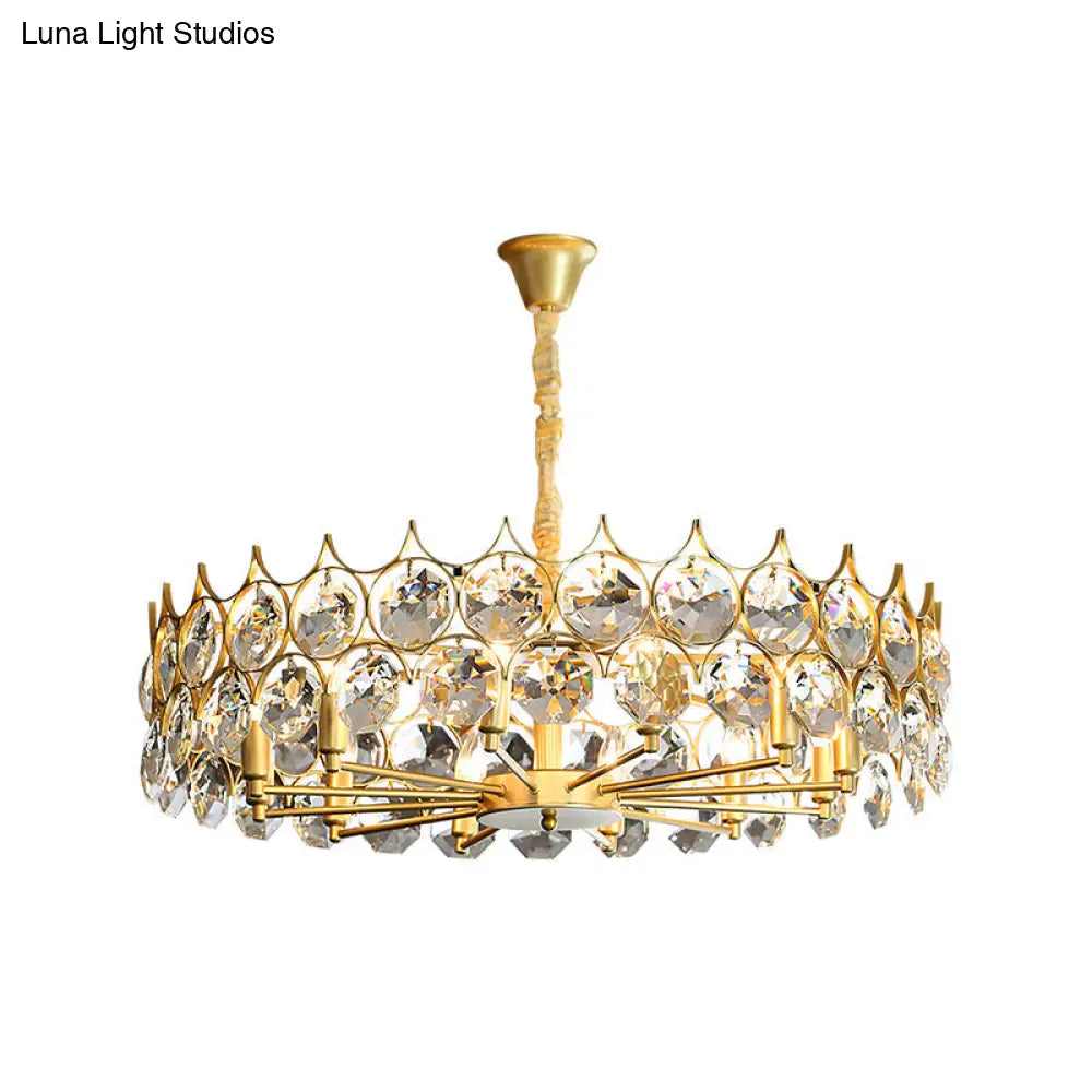 Teardrop Crystal Chandelier: Postmodern Hanging Ceiling Light For Your Dining Room