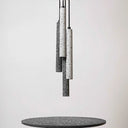 Terrazzo Flute Pendulum Light - Nordic Led Bistro Pendant (10/19.5 Tall) White/Black Black / 10