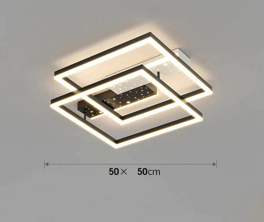Décoration de lampe de plafond LED à émission latérale simple et moderne de restaurant de chambre à coucher mince