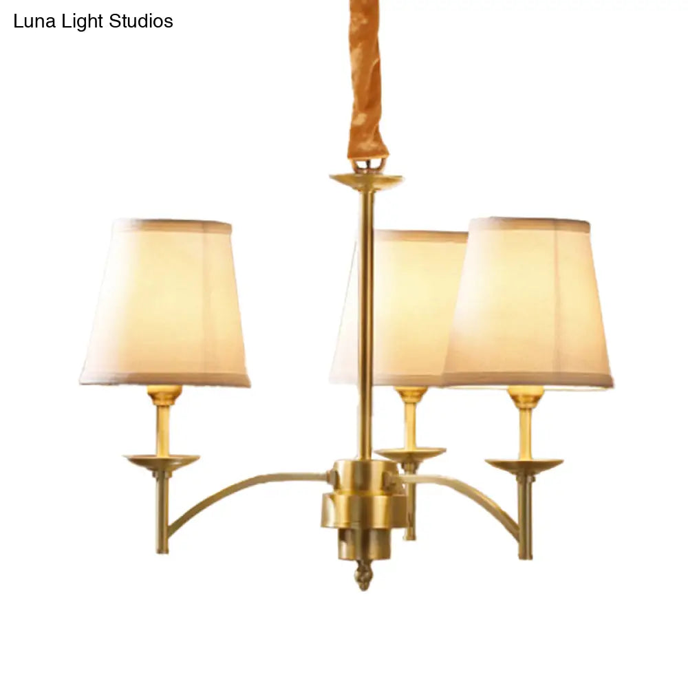 Traditional Gold Chandelier With 6/8/10 Bulb Suspension Pendant Light
