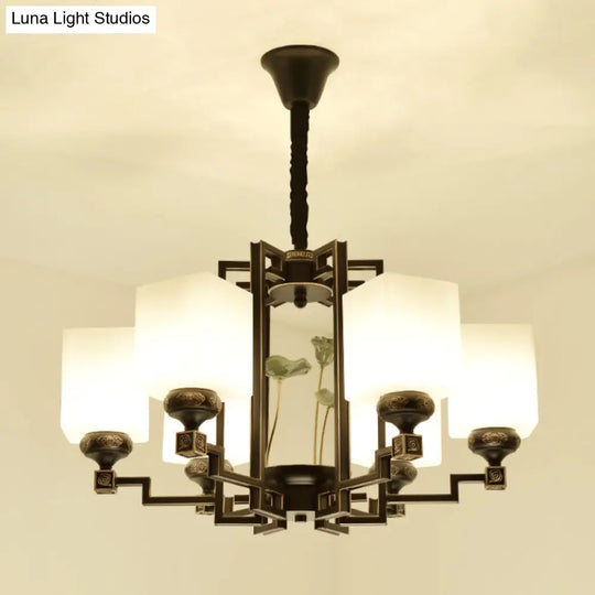 Traditional Style Black Metal Chandelier With 6/8/10 Lights - Dining Room Pendant Lighting