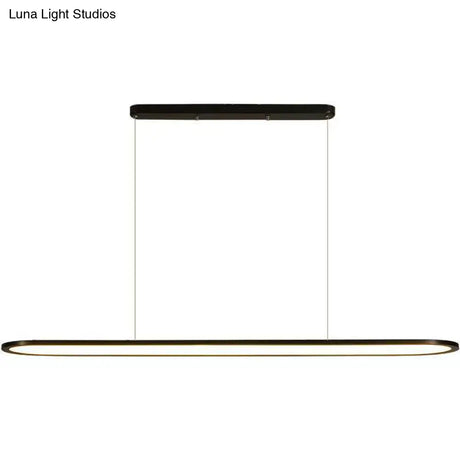 Ulta-Thin Led Island Lamp With Acrylic Shade - Minimalistic Lighting Solution