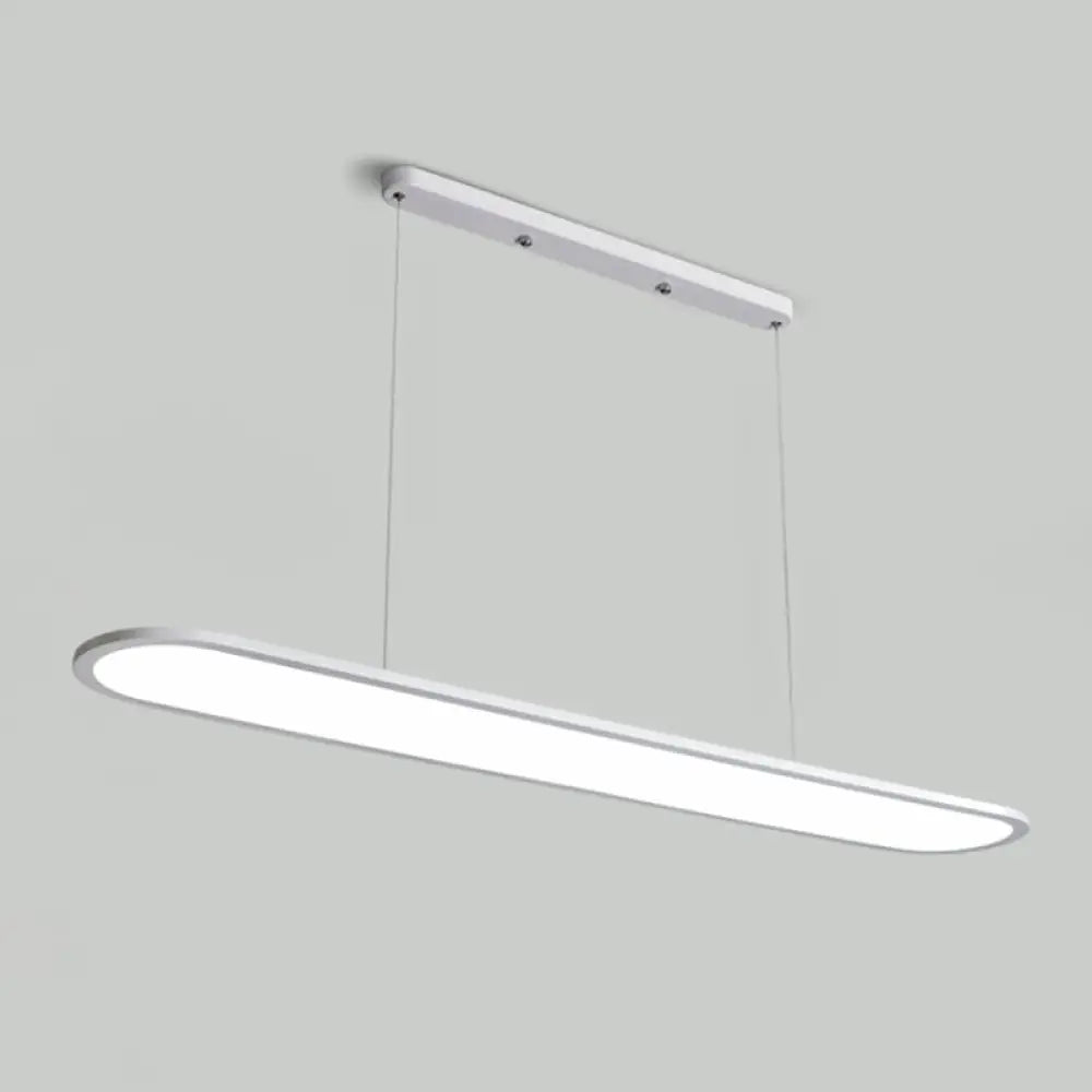 Ulta-Thin Led Island Lamp With Acrylic Shade - Minimalistic Lighting Solution White / 23.5