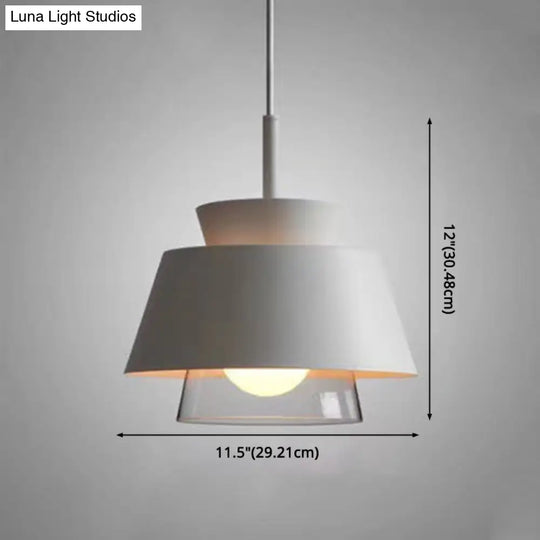 Upside Down Trifle Pendant Light With Metal Macarons Perfect Dining Room Table Lighting