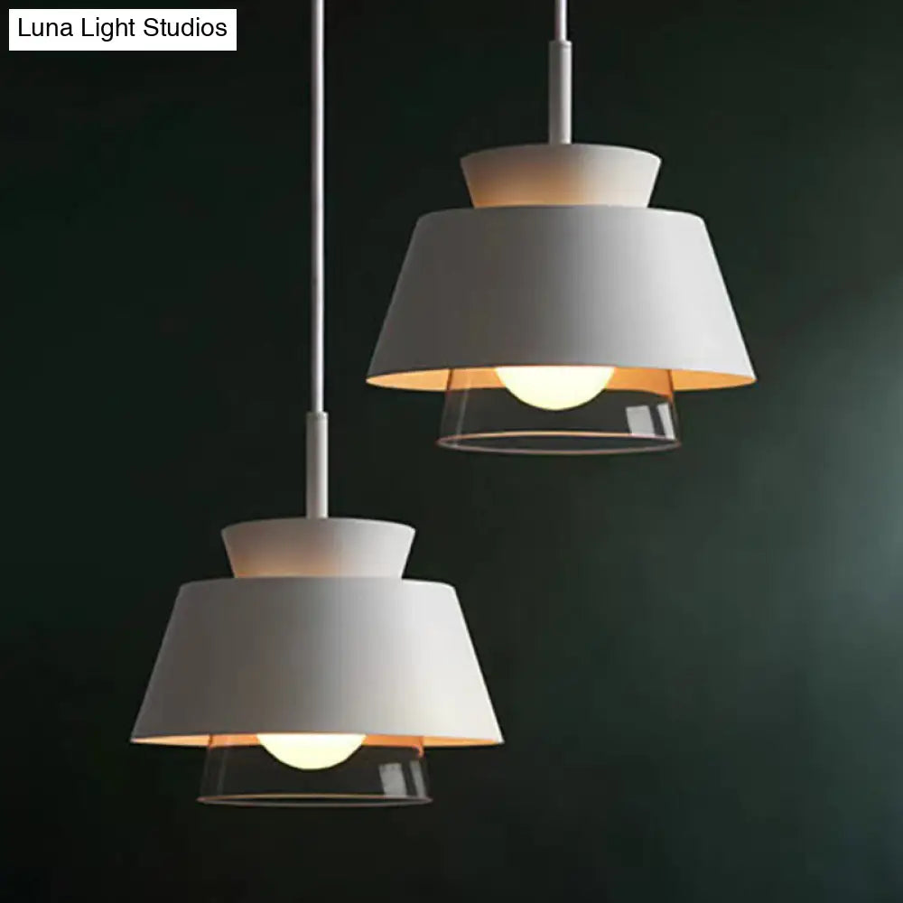 Upside Down Trifle Pendant Light With Metal Macarons Perfect Dining Room Table Lighting