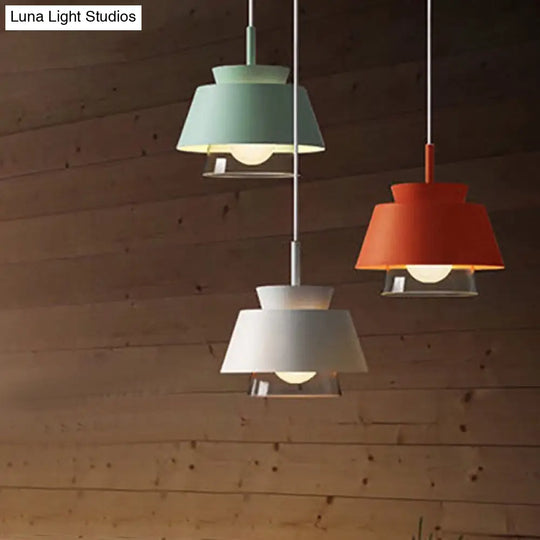 Upside Down Trifle Pendant Light With Metal Macarons Perfect Dining Room Table Lighting