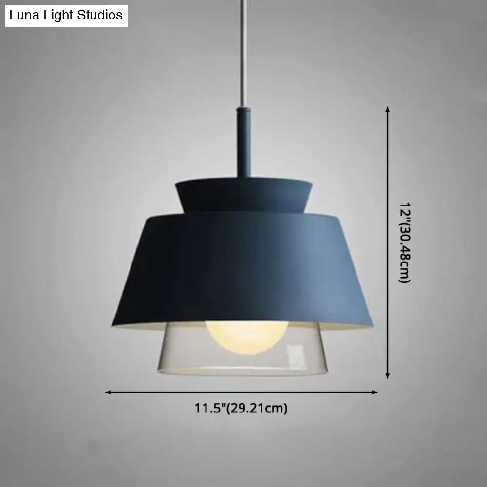 Upside Down Trifle Pendant Light With Metal Macarons Perfect Dining Room Table Lighting