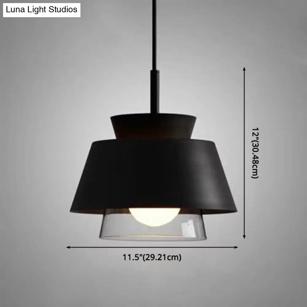 Upside Down Trifle Pendant Light With Metal Macarons Perfect Dining Room Table Lighting