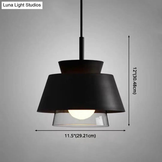 Upside Down Trifle Pendant Light With Metal Macarons Perfect Dining Room Table Lighting