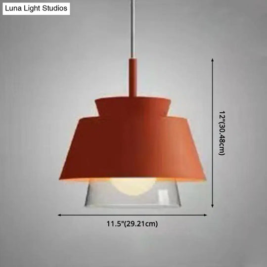 Upside Down Trifle Pendant Light With Metal Macarons Perfect Dining Room Table Lighting