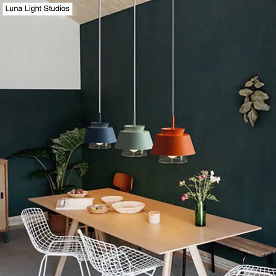 Upside Down Trifle Pendant Light With Metal Macarons Perfect Dining Room Table Lighting