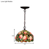 Victorian Peach Bronze Cut Glass Chandelier Pendant Light - 1/2/3 Lights Pink Dining Room Décor