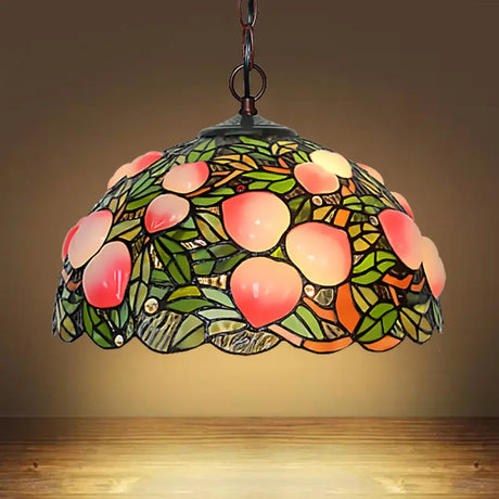 Victorian Peach Bronze Cut Glass Chandelier Pendant Light - 1/2/3 Lights Pink Dining Room Décor