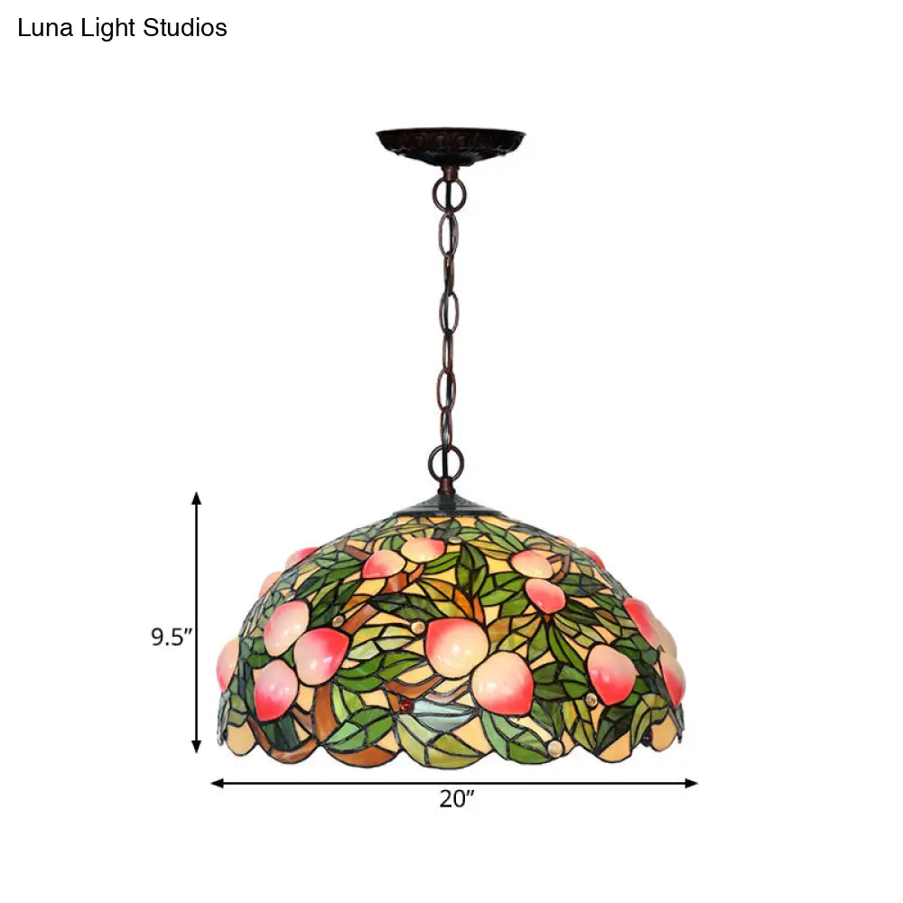 Victorian Peach Bronze Cut Glass Chandelier Pendant Light - 1/2/3 Lights Pink Dining Room Décor