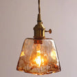 Vintage 1 Light Pendant Lamp Amber Alabaster Glass Pendant Lighting for Living Room Amber / 5.5’’