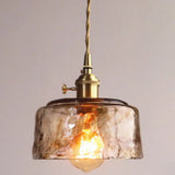 Vintage 1 Light Pendant Lamp Amber Alabaster Glass Pendant Lighting for Living Room Amber / 6.5’’