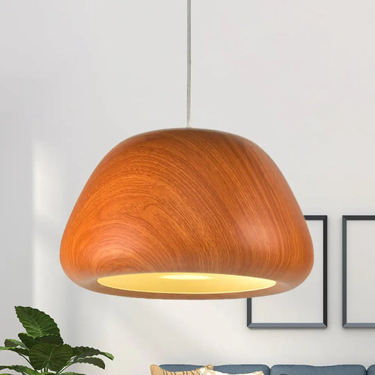 Vintage Aluminum Ceiling Hang Fixture - Green/Red Brown/Coffee Pendant Light For Living Room Bowl