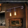 Vintage Black Linear Wall Sconce Lamp For Bar - 2/4 Light Fixture In Metallic Finish 2 /