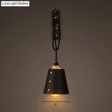 Vintage Black Metal Cone Wall Lamp - Stylish Sconce Light Fixture For Dining Room