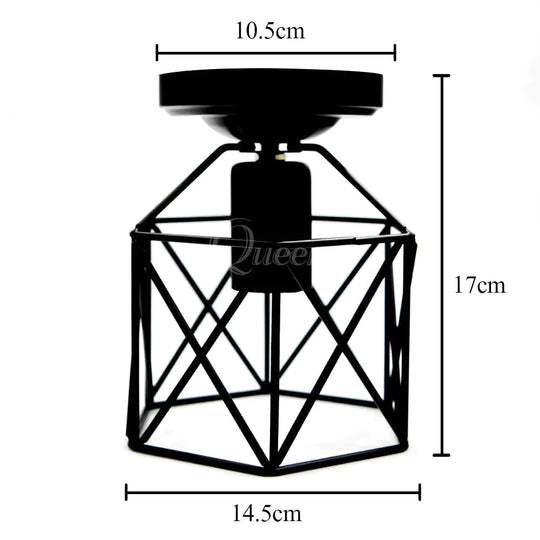 Plafonniers Vintage Birdcage Plafonnier Abat-Jour Éclairage Domestique