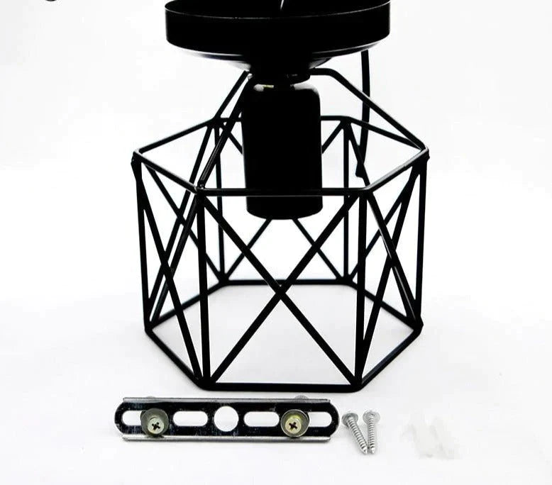 Plafonniers Vintage Birdcage Plafonnier Abat-Jour Éclairage Domestique