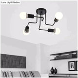 Vintage Ceiling Lights Iron Personality For Living & Bed Room
