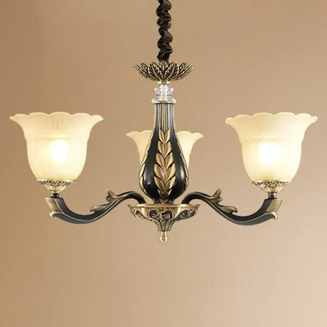 Vintage Gold-Black Chandelier Pendant Light For Dining Room Decor 3 /