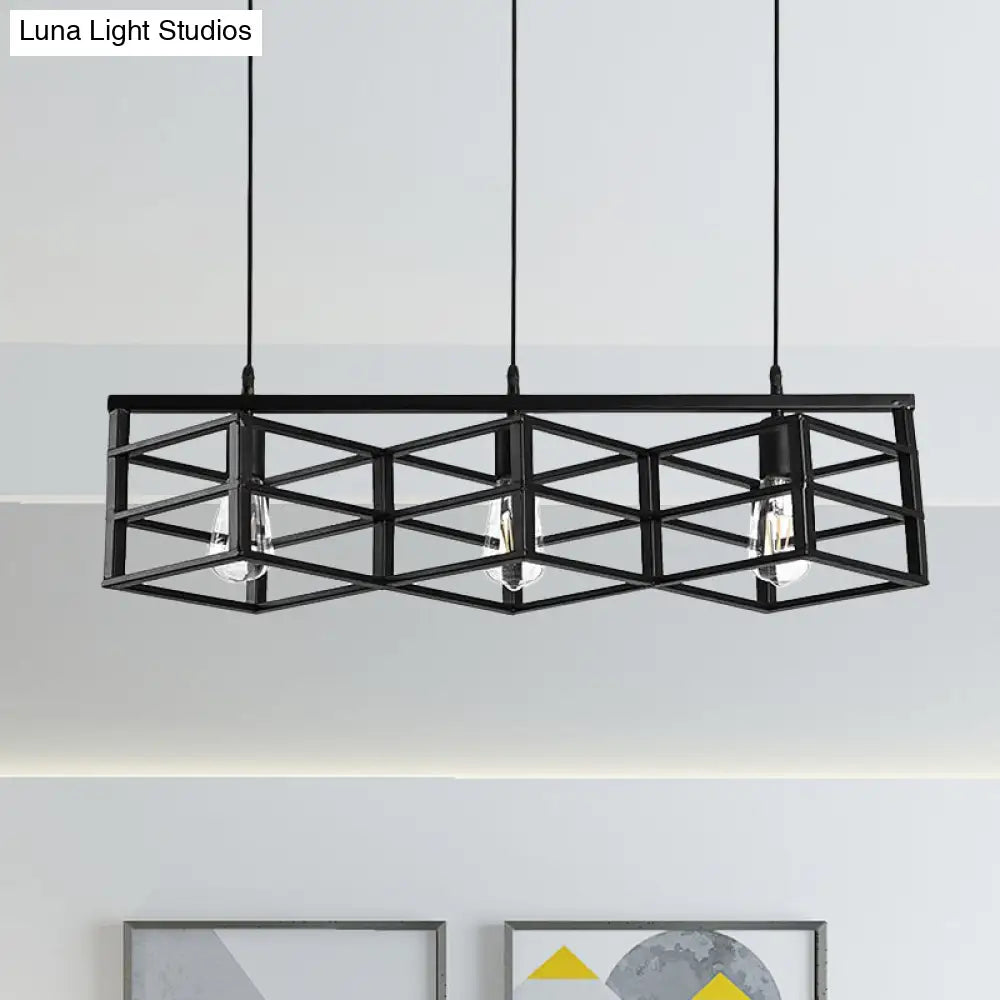 Vintage Industrial Metal 3 Bulbs Hallway Pendant Lamp Lighting