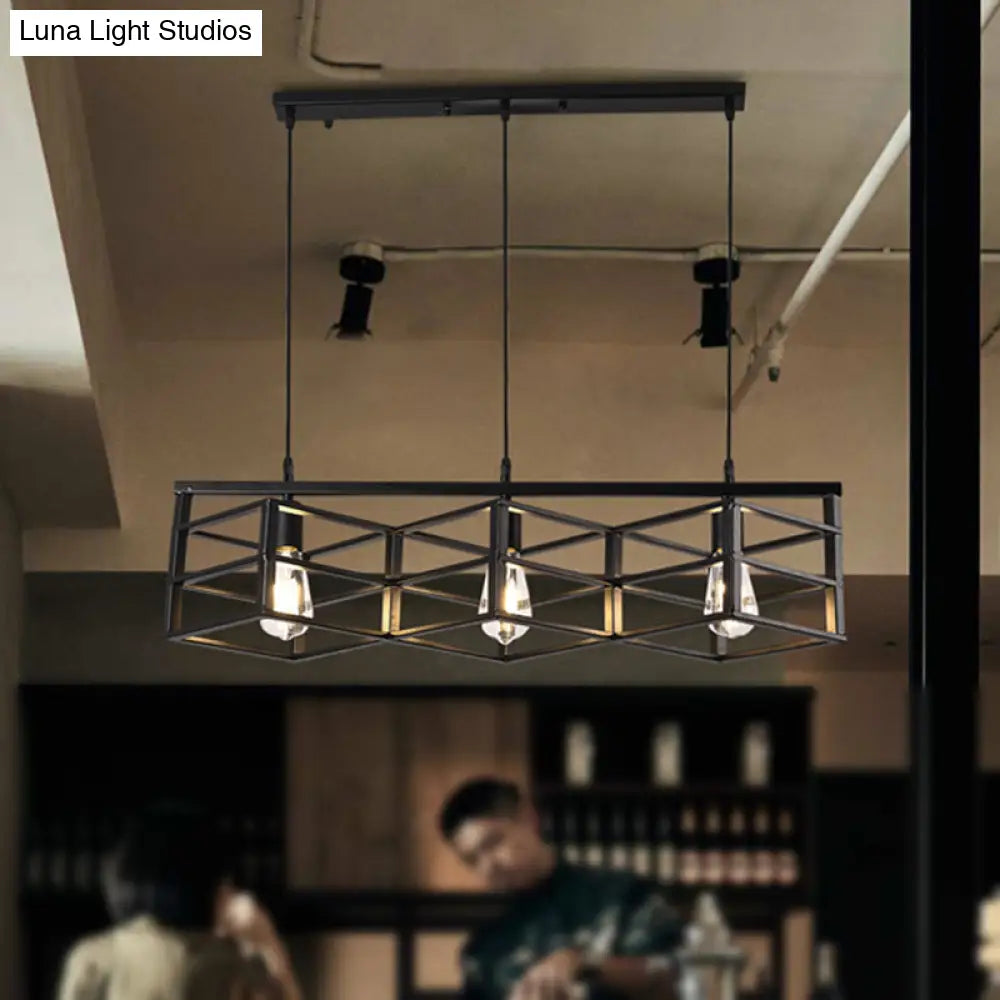 Vintage Industrial Metal 3 Bulbs Hallway Pendant Lamp Lighting