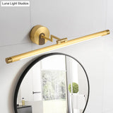 Vintage Led Metal Tubular Vanity Light Wall Sconce For Bath