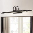 Vintage Led Rotatable Tube Wall Light For Bath Vanities - Metal Mounted Lighting Black / 22 Warm